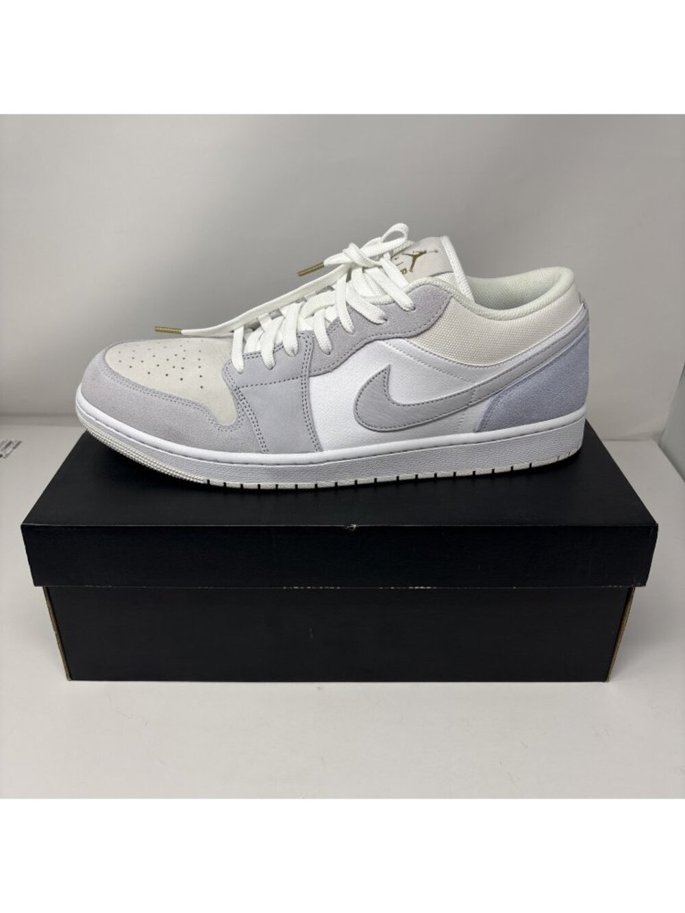 Nike Air Jordan 1 Low Paris White Sky Football Grey Blue CV3043-100 Size 15